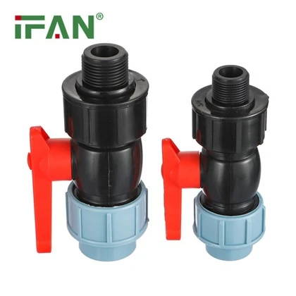 IFAN HDPE-Kugelhahn mit Außengewinde